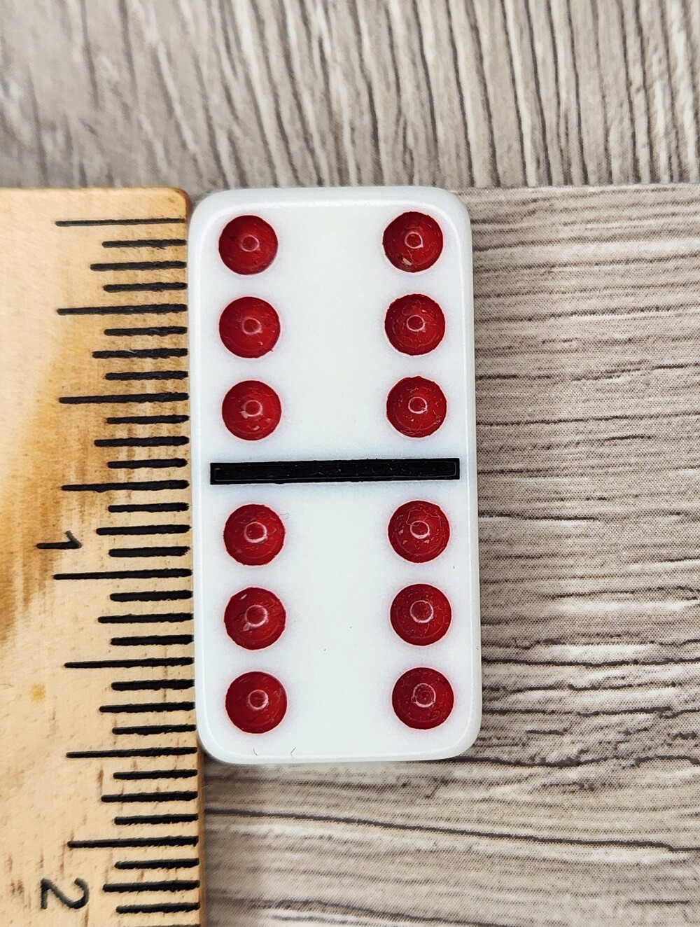 6:6 Replacement Domino Large Dot Shiny Color 1½ X ¾ X ¼ Dominoes